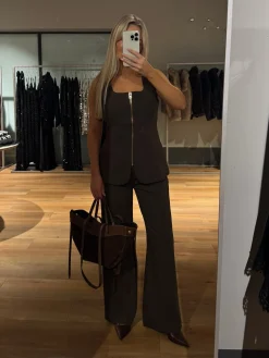 Alicia bukser mørkebrun