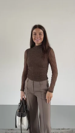 Amira bluse mørkebrun