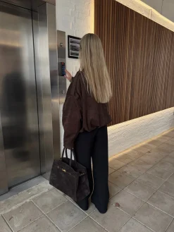 Anna bomberjakke mørkebrun