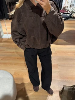 Anna bomberjakke mørkebrun