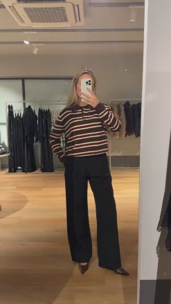 Asta bluse mørkebrun