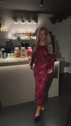 Bella kjole bordeaux
