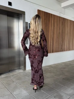 Bella kjole mørkebrun