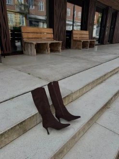 Camilla støvler mørkebrun