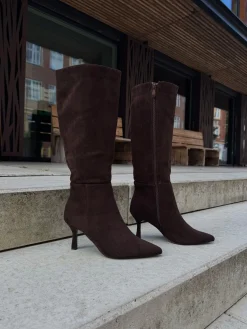 Camilla støvler mørkebrun