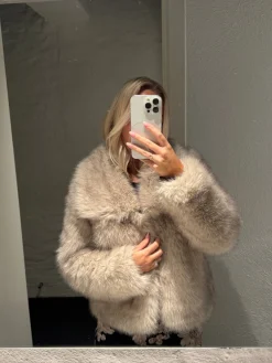 Flavia faux fur creme