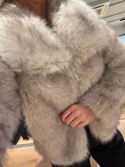 Flavia faux fur creme