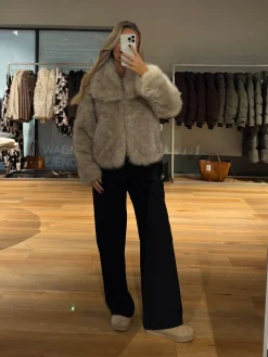 Flavia faux fur creme