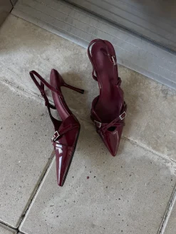 Flora stiletter bordeaux