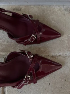 Flora stiletter bordeaux