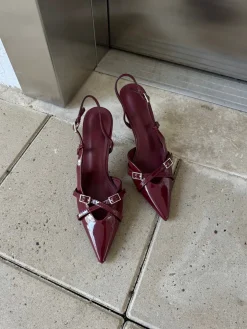 Flora stiletter bordeaux