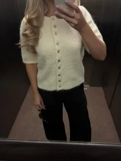 Freja cardigan pastelgul