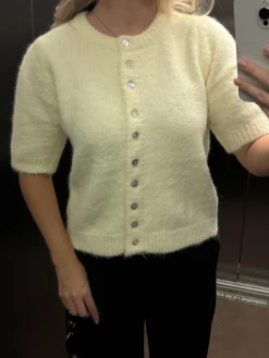 Freja cardigan pastelgul