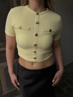 Hailey bluse pastelgul