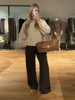 Helena striktrøje creme