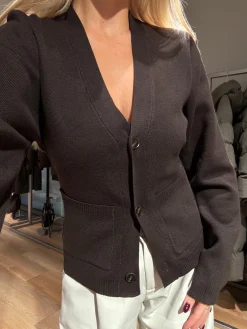 Jennifer cardigan mørkebrun