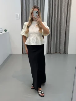 Josefina nederdel sort