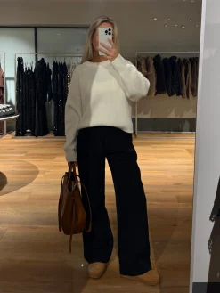 Josefina striktrøje hvid