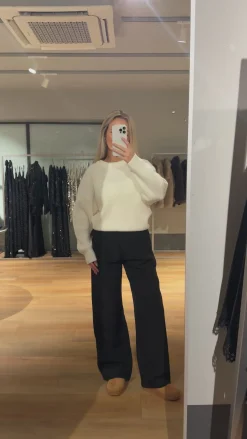 Josefina striktrøje hvid