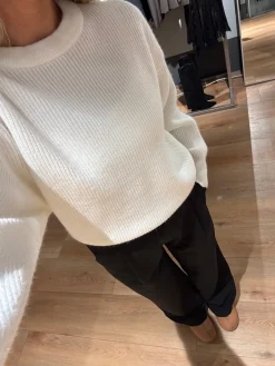 Josefina striktrøje hvid