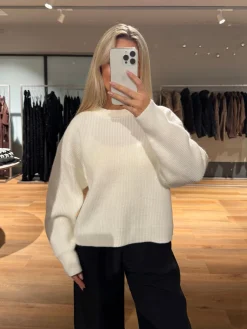 Josefina striktrøje hvid