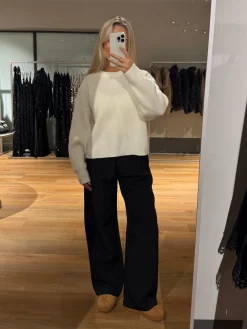 Josefina striktrøje hvid