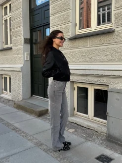 Kaia jeans flare mørkegrå