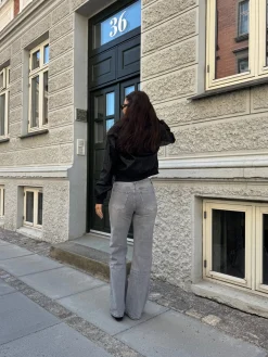 Kaia jeans flare mørkegrå