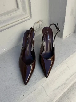 Karla stiletter mørkebrun