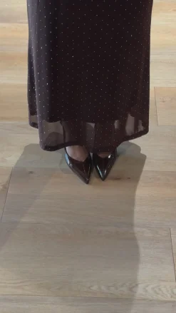 Karla stiletter mørkebrun