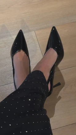 Karla stiletter sort