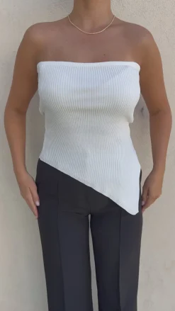 Lea bandeau top hvid