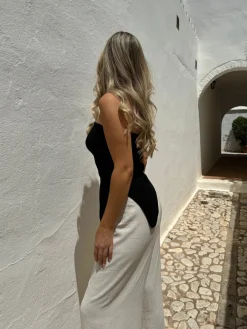 Lea bandeau top sort