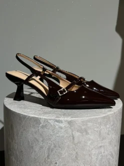 Liva stiletter mørkebrun