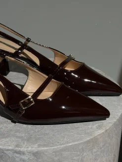 Liva stiletter mørkebrun