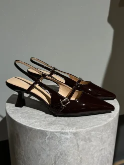 Liva stiletter mørkebrun