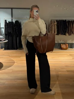 Luciana taske kastanje brun