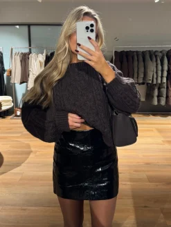 Malene nederdel sort