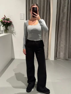 Malou bluse lysegrå