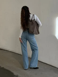 Malou crew neck bodystocking hvid