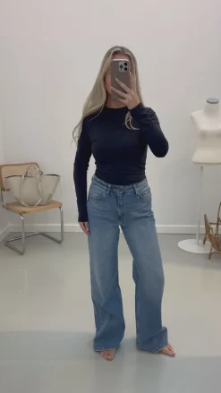 Malou crew neck bodystocking sort