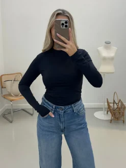 Malou crew neck bodystocking sort