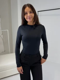 Malou crew neck bodystocking sort