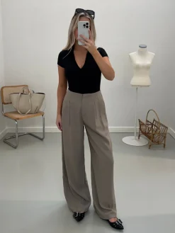 Malou t-shirt bodystocking sort