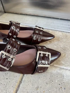 Marceline ballerina mørkebrun