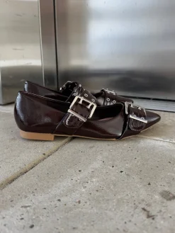 Marceline ballerina mørkebrun