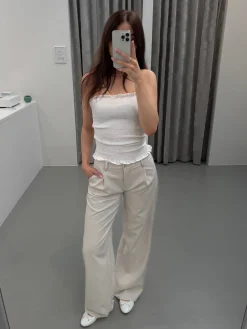 Marie bukser creme tall