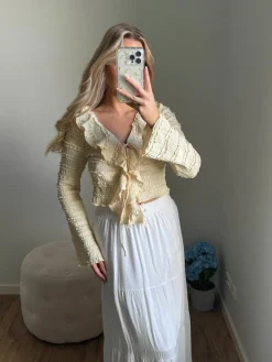 Merle bluse pastelgul