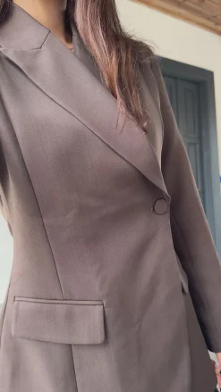 Naja blazer mørkebrun