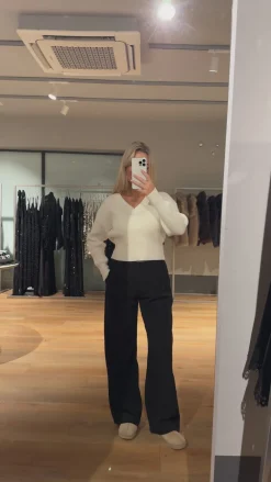 Nellie striktrøje hvid